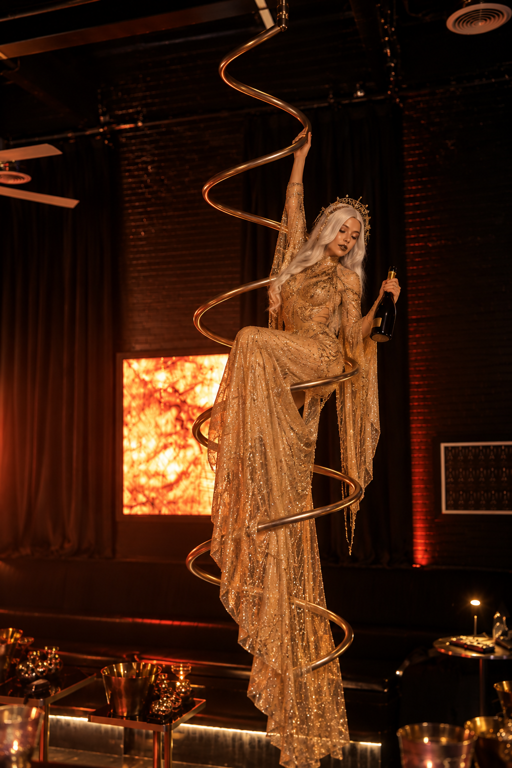 Spiral Champagne Pouring gallery image 1